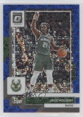 2022-23 Panini Donruss Optic Fast Break Blue Prizm 13/49 Jrue Holiday #91 14ay