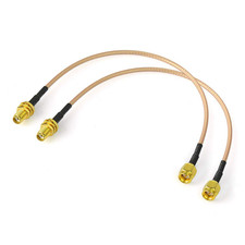 BINGFU SMA Female Bulkhead Mount to SMA Male RG316 Antenna Extension Cable 12 In
