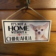Wood Sign for Chihuahua Dog Breeds