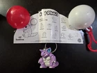 1999 NIDOKING Key Ring with Pokeball Burger King Nintendo Pokemon Kids Meal Toy