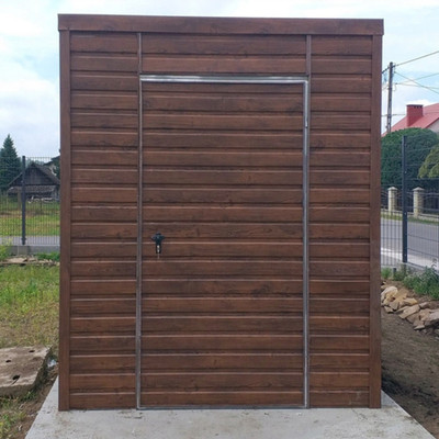 Blechgarage 2x3 m Schuppen Abstellraum Bikebox Fahrradbox Lieferung Montage