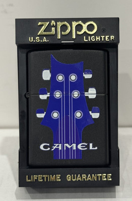 1996 Zippo CAMEL 6 String Purple Guitar Neck Vintage Zippo Camel