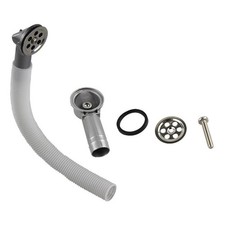 Upward Round Overflow Pipe Head for Washbasin and Kitchen Sink Drain Sets