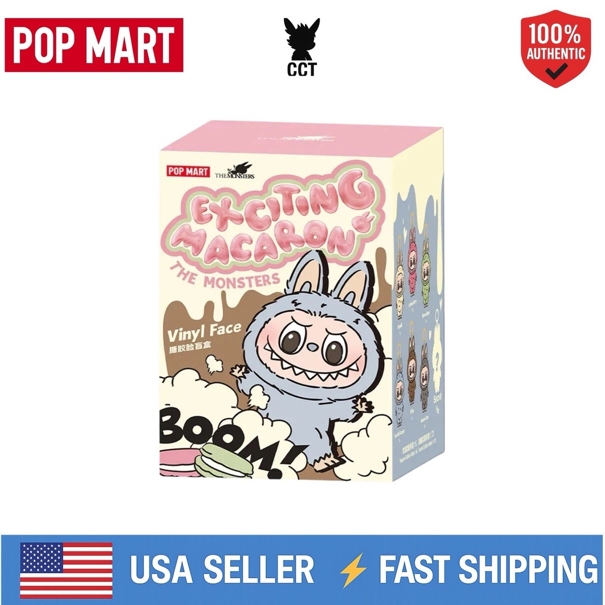 USA * NEW Authentic Labubu Monsters Exciting Macaron vinyl