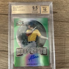 2017 Leaf Valiant Draft Moon Shots Austin Beck /99 BGS 9.5