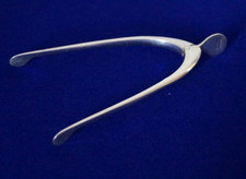 Vintage Sterling Silver Wishbone Sugar Tongs James Swann Birmingham 1938 - 11.3g