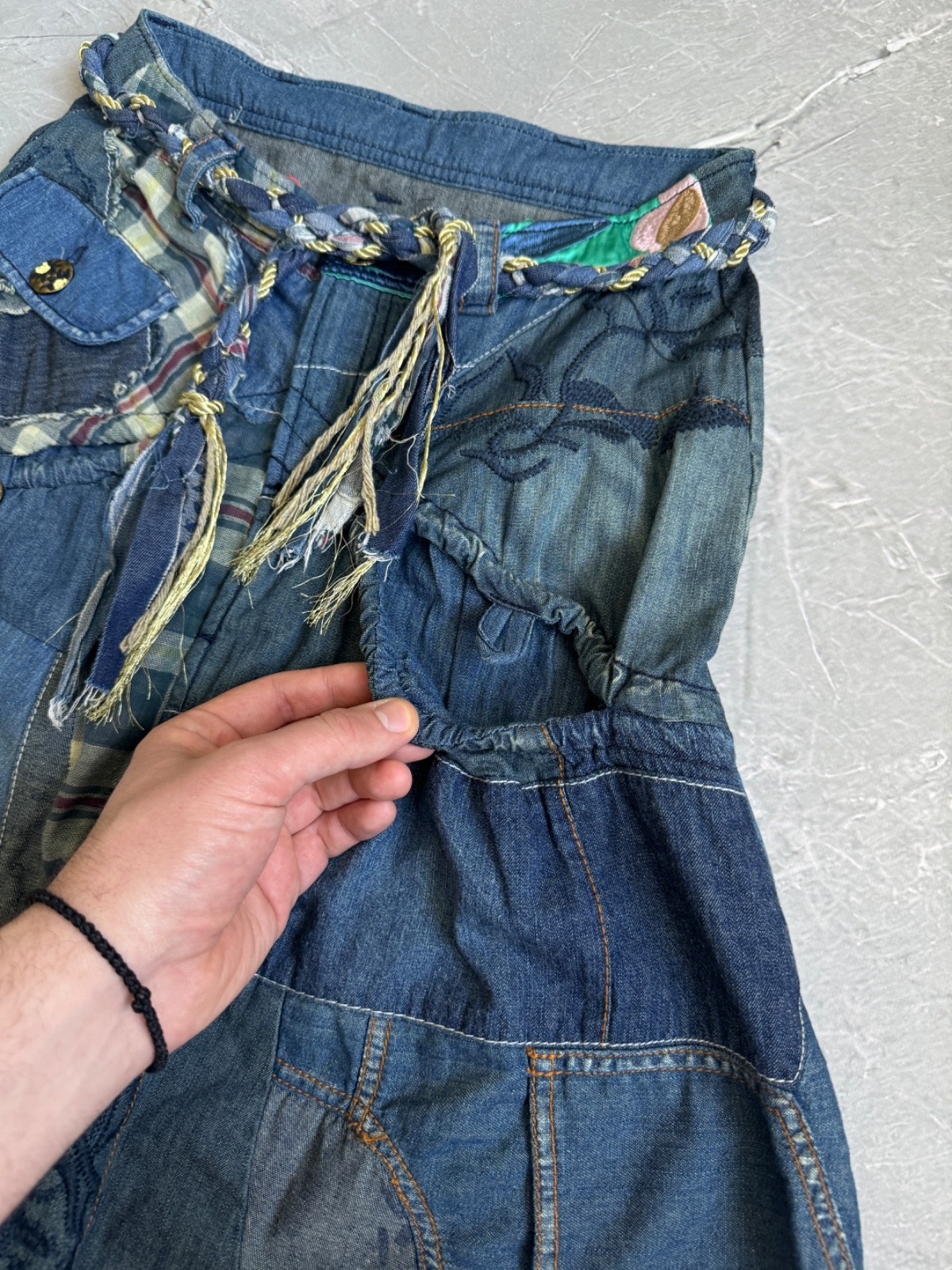 Desigual Multipocket Patchwork Baggy Drop Crotch … - image 8