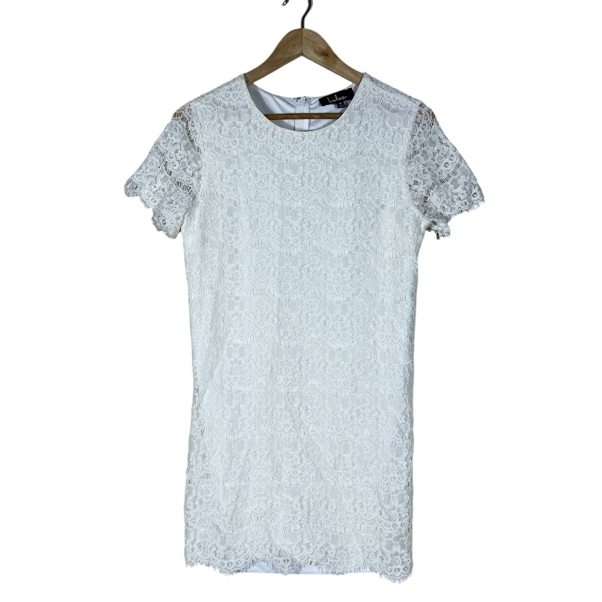 Lulus Mini Graduation Dress Floral Lace Shift White Bridal Elegant Size M | eBay Lulus Mini Graduation Dress Floral Lace Shift White Bridal Elegant Size M | eBay