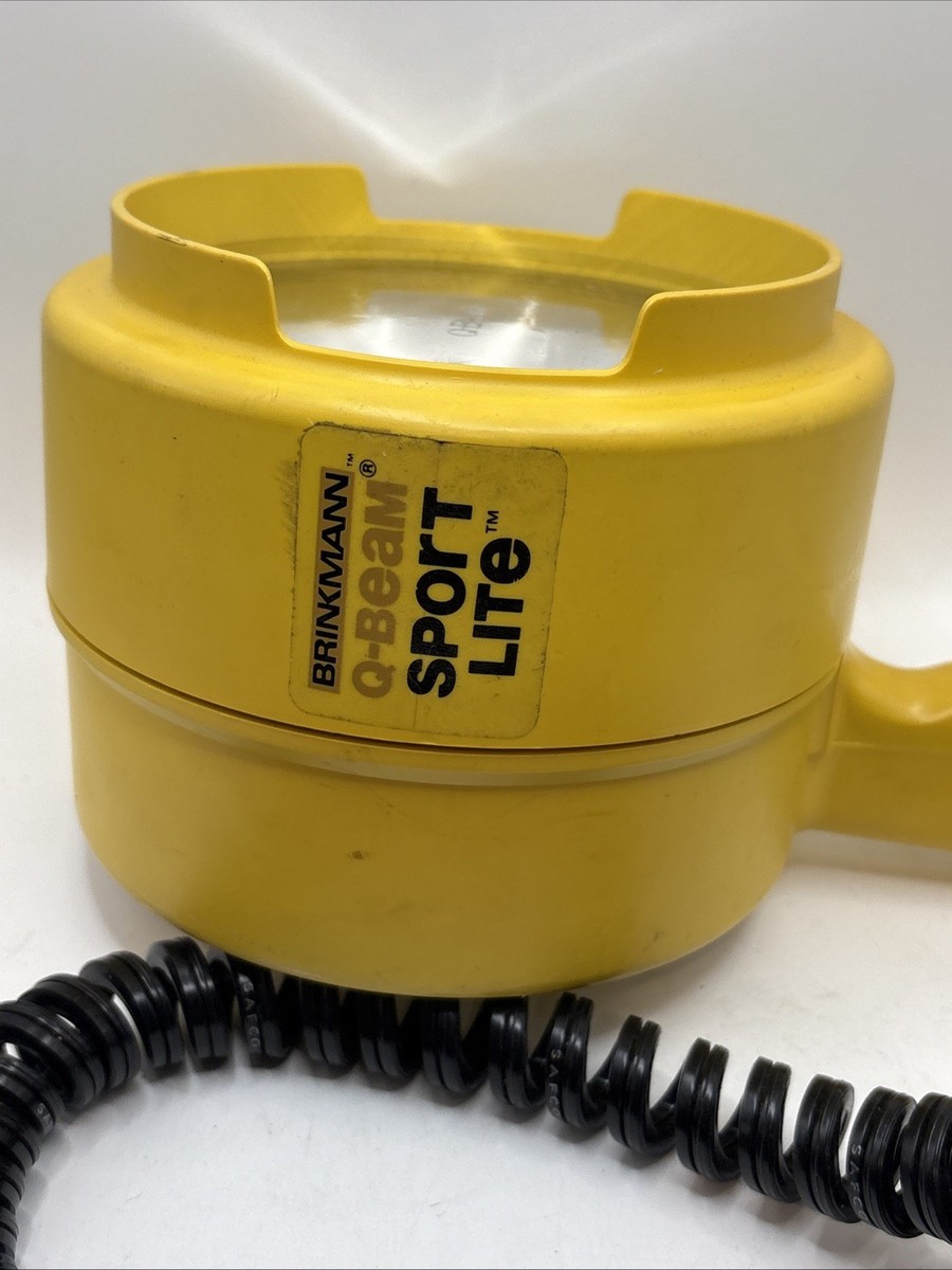 Brinkmann Q-Beam Sport Lite Flood Spot Light Yellow Vintage Car