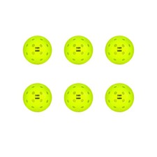 Shadow-Ball Glow in The Dark Outdoor-Pickleballs, Luminescent, 6 Neon Green