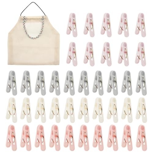 QOPAHI 40Pcs Clothes Pegs for Washing  Assorted sizes , number_of_itemss 