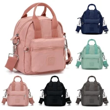 Waterproof Mini Backpack Women Purse Nylon Shoulder Rucksack Small Travel Bag