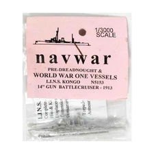NavWar WWI Naval Mini 1/300  I.J.N.S. Kongo 14" Gun Battlecruiser - 19 Pack New