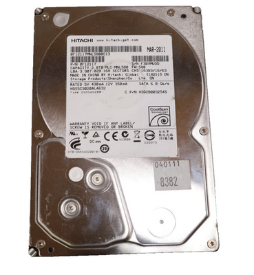 2TB Hitachi 0F10312 SATA III 3.5'' Hard Drive 5940RPM HDS5C3020ALA632