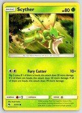 Scyther 3/214 Common Lost Thunder Pokemon Near Mint