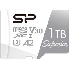 Silicon Power Superior 1TB microSDXC UHS-I U3 V30 A2 Card Adapter