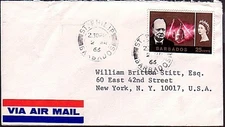BARBADOS 1966 cover to USA - ST PHILIP cds.................................34454
