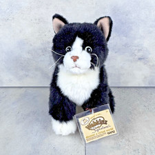 Webkinz Signature Tuxedo Cat With Code Ganz WKSS2013 Black White Sitting