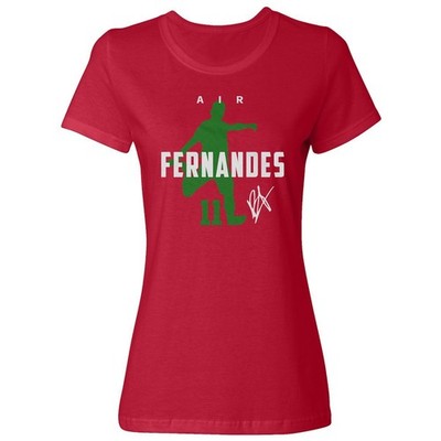 Air Fernandes 11 Graphic Portugal 2026 Soccer Fans Ladies' Crewneck T-Shirt