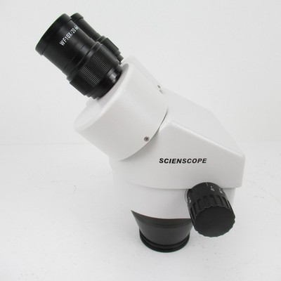 SCIENSCOPE EZ MODEL 7x - 45x STEREO MICROSCOPE BODY WITH 10X EYEPIECES