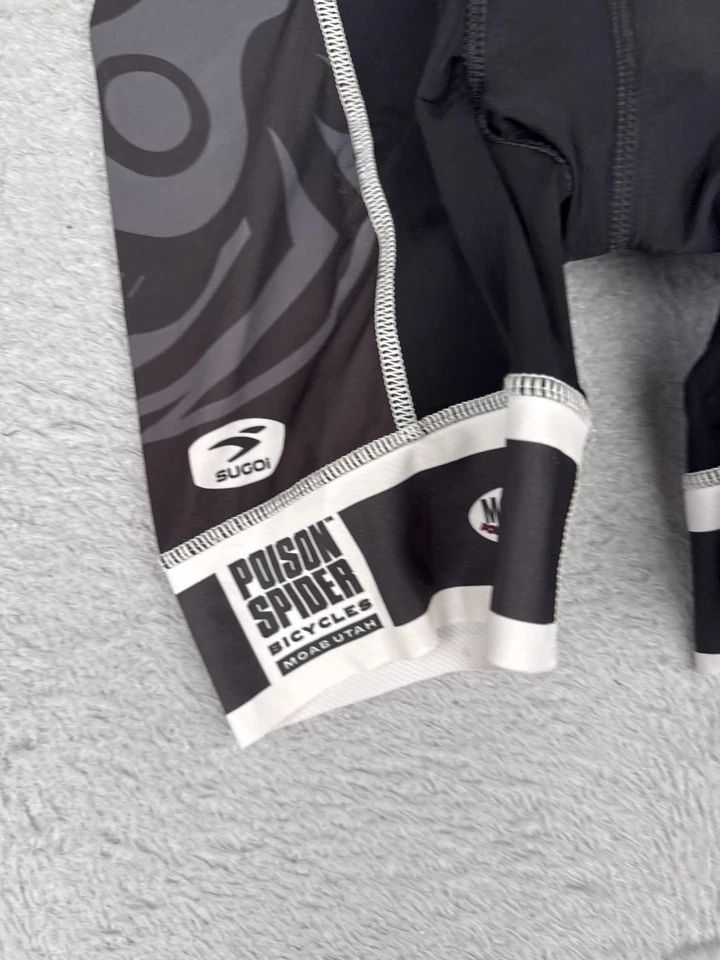 Женские велосипедные шорты Sugoi средний размер черные RS Pro Bike с подкладкой Poison Spider Moab - Изображение 3 из 4