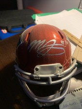 Mac Jones Autographed New England Patriots Mini Flash Helmet/ Beckett COA