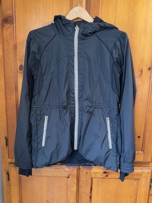 Lululemon Women s 8 Resolution Jacket Running Yoga Coat Black Full Zip Track