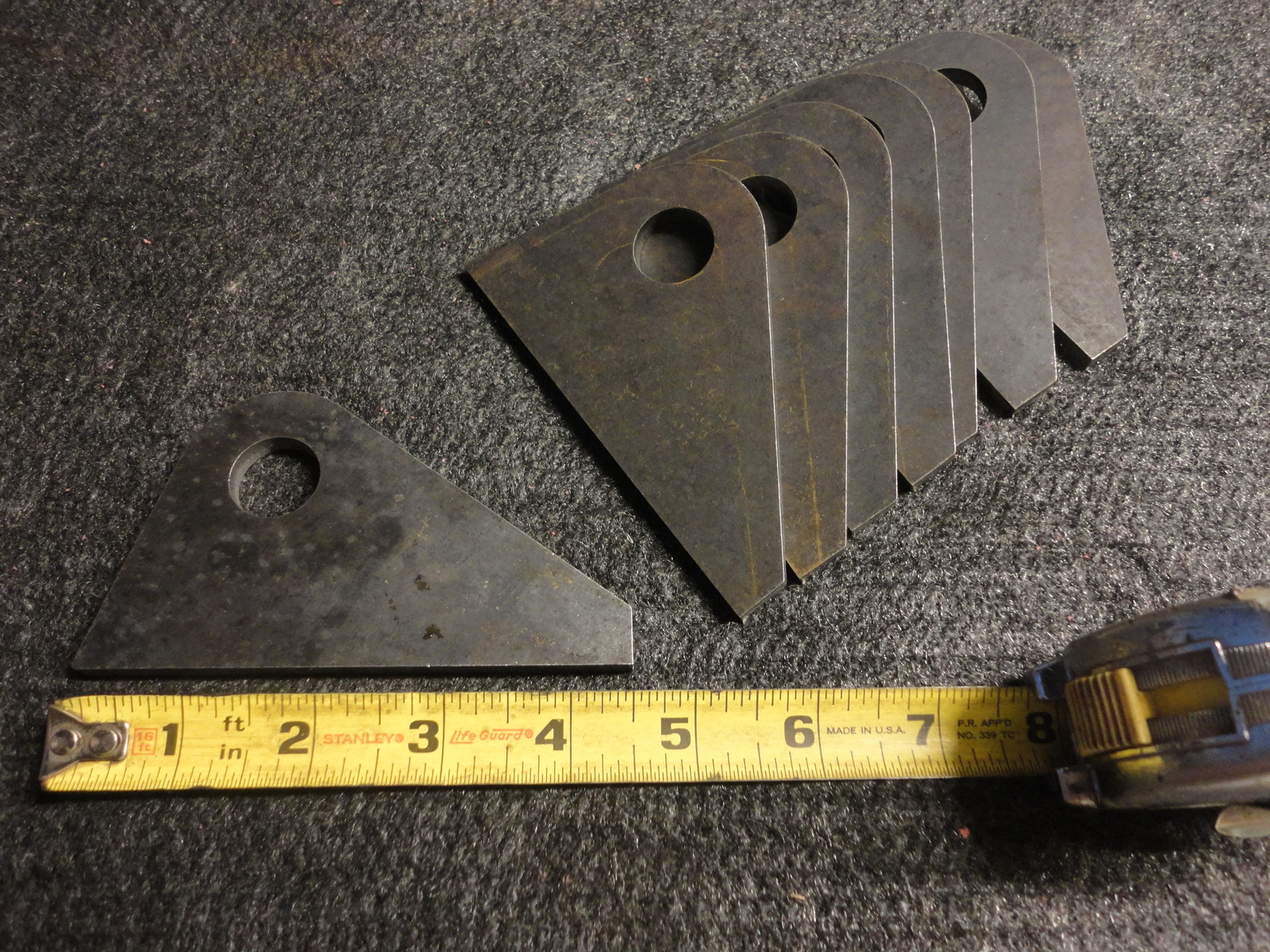 Steel weld tabs LASER cut any size shape qty Nice NR 1/4" Thick 00814510MS eBay