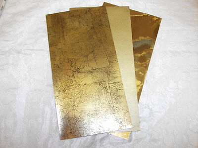Wachsplatten, Verzierwachs, gold