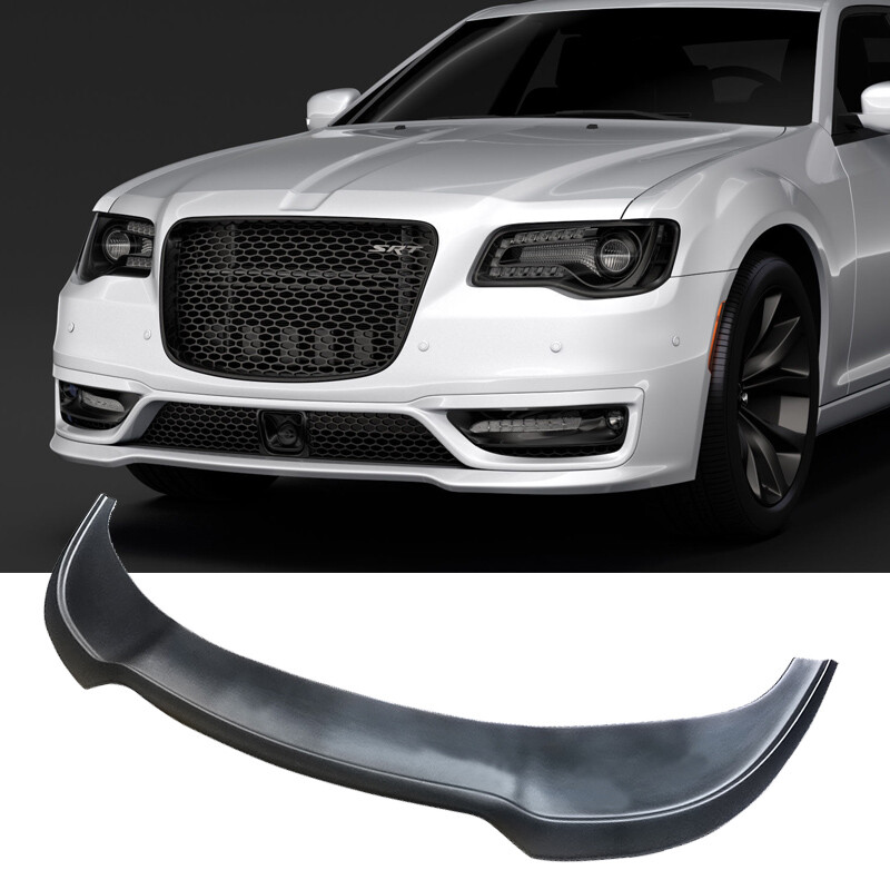 Matte Black For 2015-2023 Chrysler 300 SRT Front Bumper Lip Spoiler Splitter 1PC