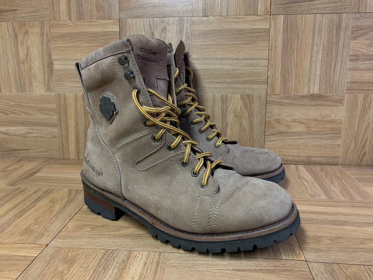 VTG🔥 Harley Davidson Motorcycles Logger Style LOGO Emblem Boots