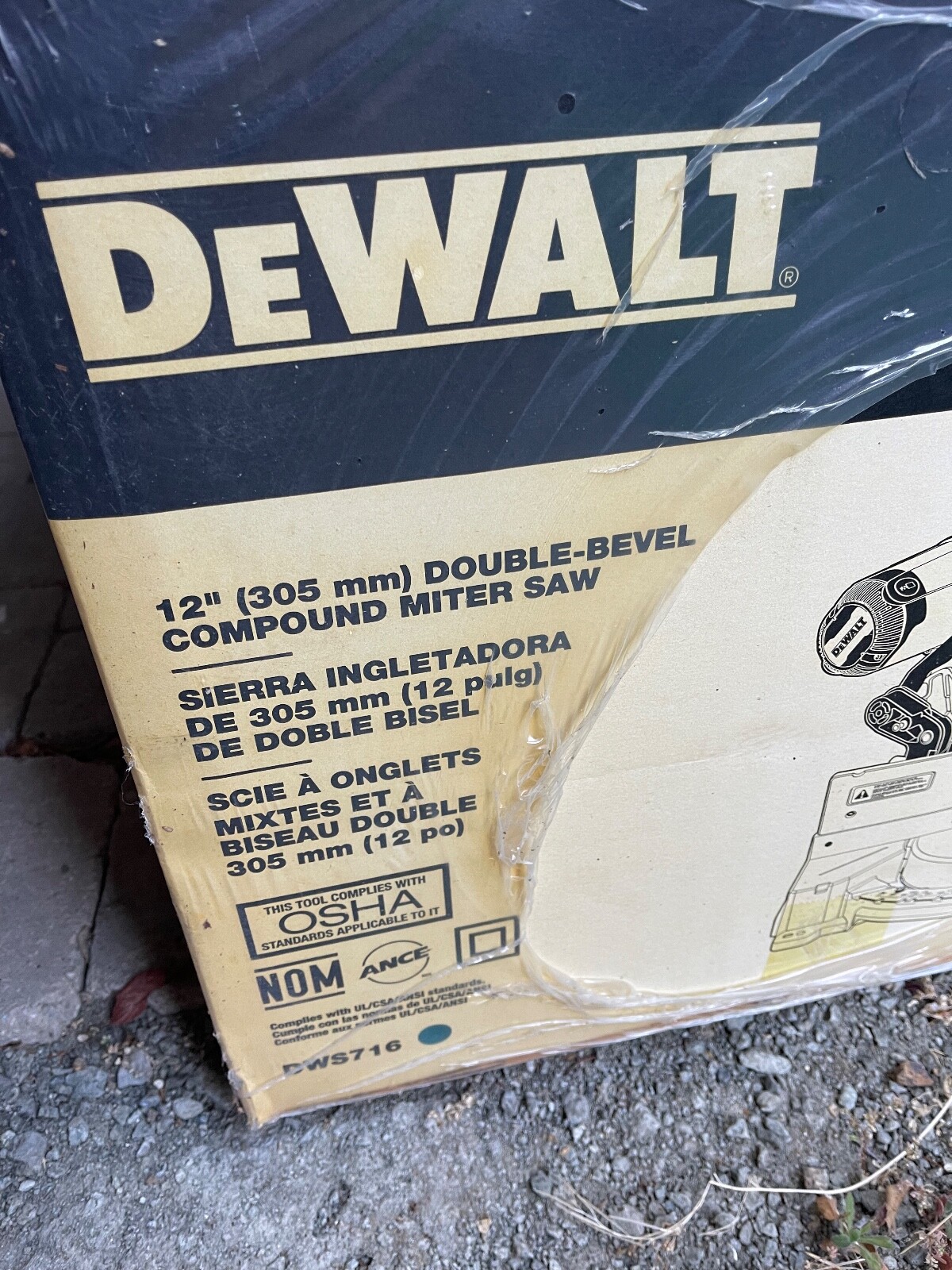 DEWALT DWS716 12 inch Compound Miter Saw 885911605366 eBay