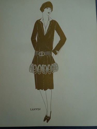 Gravures Mode  Gazette Bon Ton  Douze Robes Lanvin Poiret Vionnet Worth      - Imagen 7 de 11