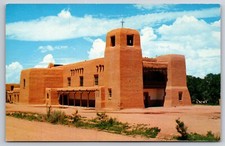 Cristo de Rey Christ The King Church Santa Fe New Mexico Vintage Postcard