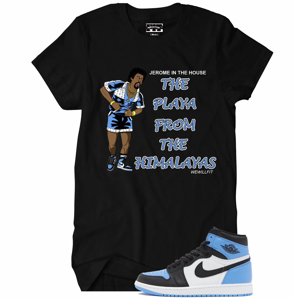 shirts to go with jordan 1 university blue