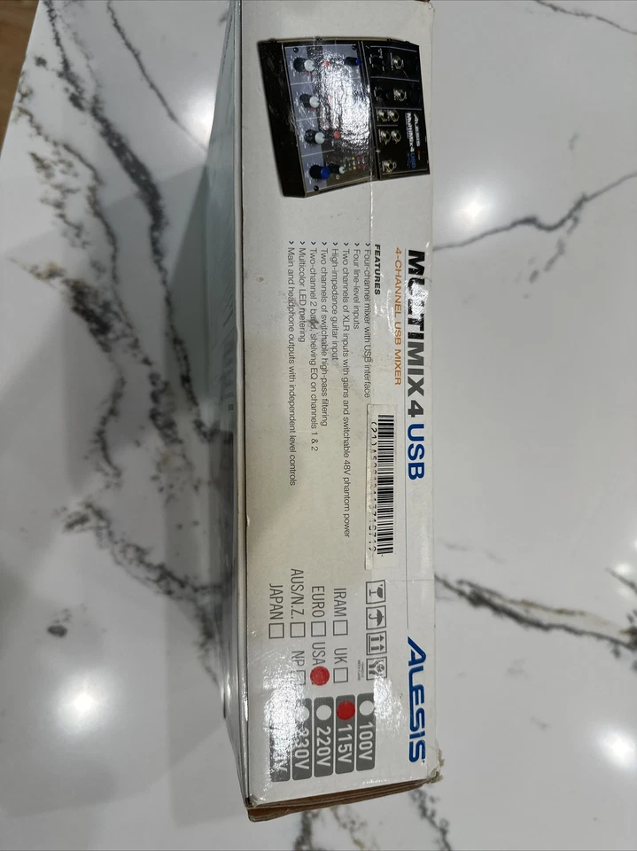 ONLY ONE LISTED IN BOX - Alesis MultiMix 4 USB 4-Channel Audio Mixer - Image 2 of 4
