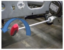 Powrtouch Evolution T Bar  for Motor Mover Manual Roller Release Rollers 7mm LL