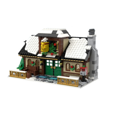 Modular Buildings Winter Village Cafe Model 1002 teile Building Toys C2686