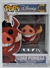 Funko Pop! Disney The Lion King Luau Pumbaa #498 With Pop Protector