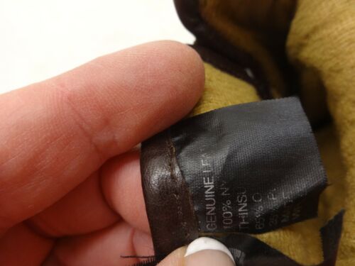 VINTAGE BUTTERWEICHE BRAUNE DAMEN LEDER FAHRHANDSCHUHE GRÖSSE L - Bild 3 von 3