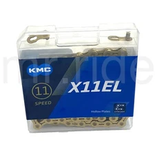 New KMC X11EL Bike Chain Retail Pack 11 Speed for Shimano/SRAM 118 Link Gold