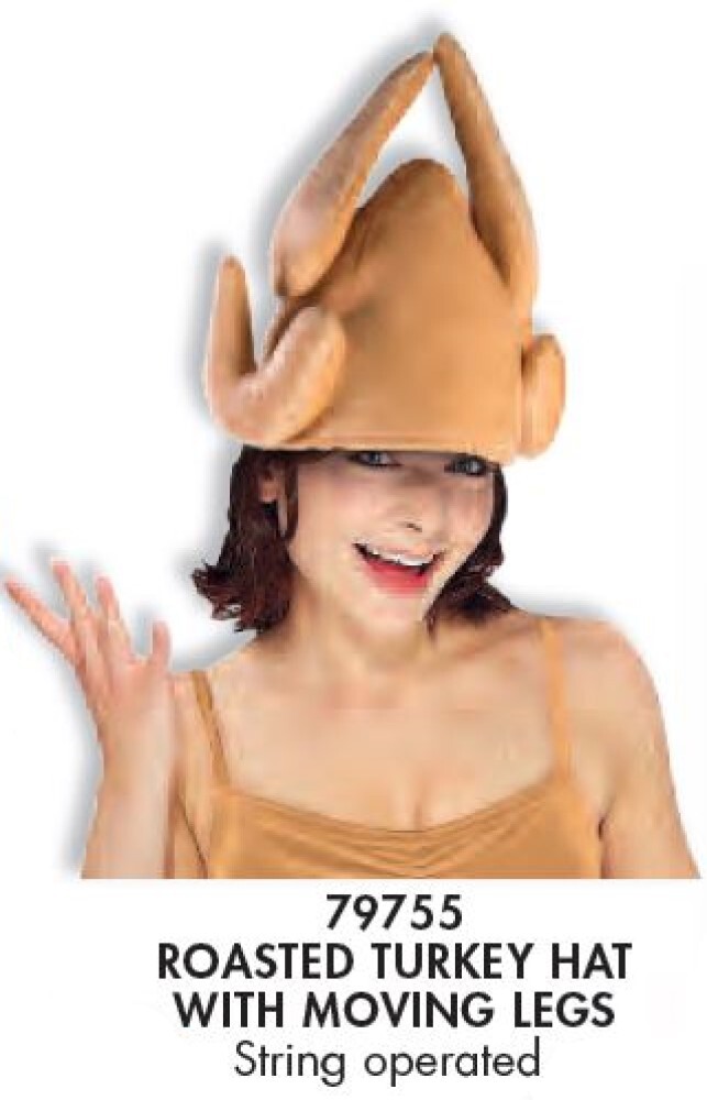 KIDPAR Plush Roasted Turkey Hats 4 Pack For Thanksgiving...