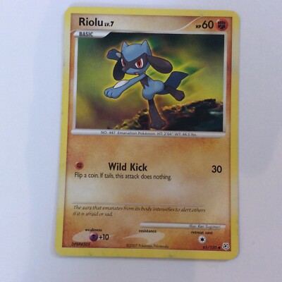 2007 Pokemon Card Riolu LV. 7 HP 60 61/130 | eBay