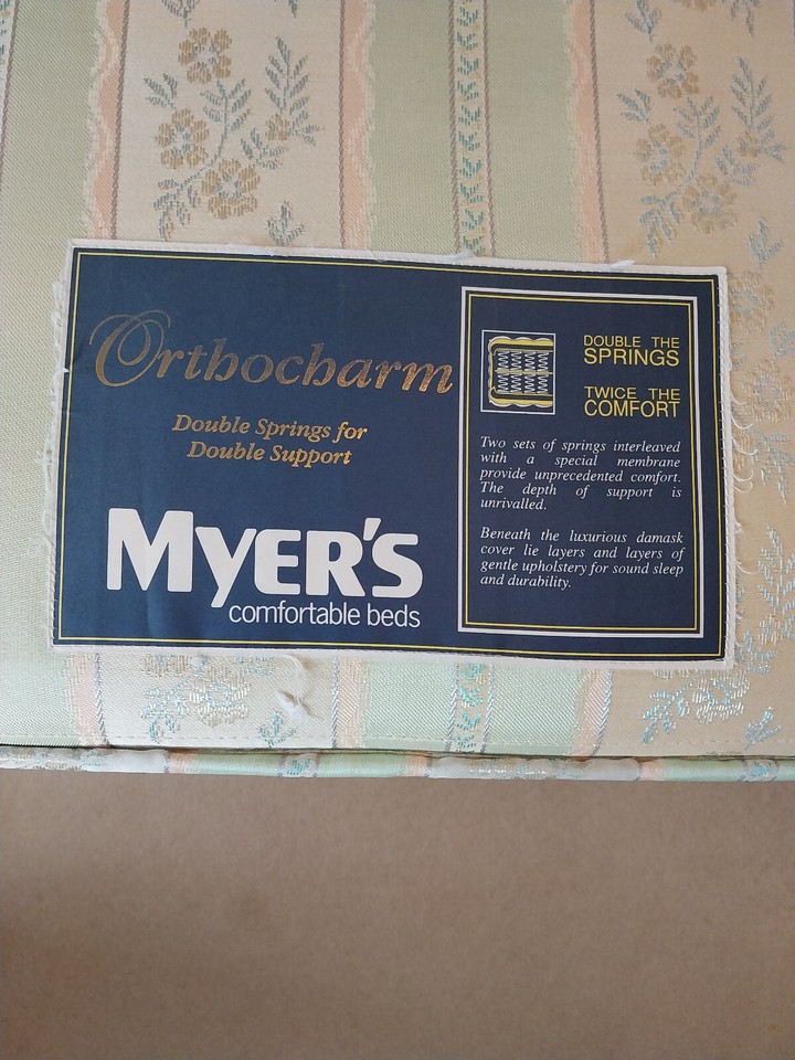 Orthopaedic double bed with mattress eBay