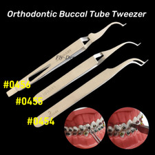 Dental Orthodontic Lingual Bracket Buccal Tubes Tweezers Holder Stainless Steel