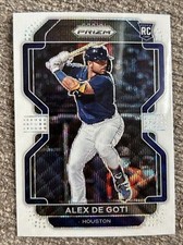 2022 Prizm Alex De Goti RC Tier II White Wave Prizm SP No. 183 Houston Astros
