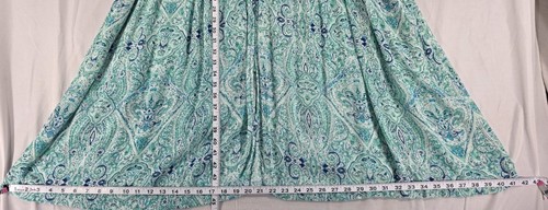 Go Softly Patio Dress Crinkled Rayon Tassle Zip Green Housedress Muumuu Womens M - Imagen 11 de 11