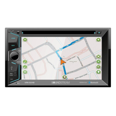 Soundstream VRN-624B DVD/CD/MP3 Player 6.2 Touchscreen Navigation GPS Bluetooth