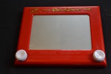 Vintage Magic Etch A Sketch Screen Ohio Art Red Plastic Frame The World Of Toys