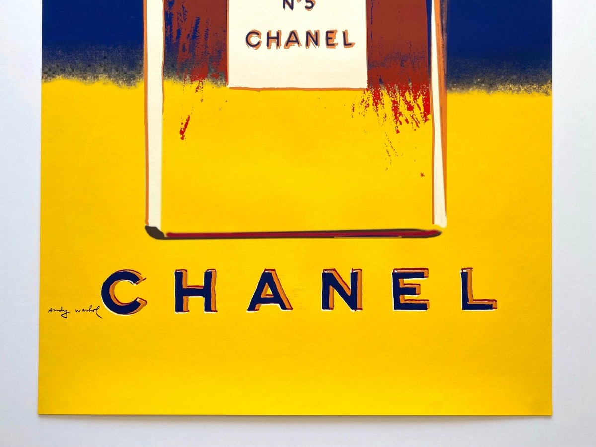 ANDY WARHOL RARE 1997 CHANEL NO.5 FINE ART SILKSCREEN PRINT LRG